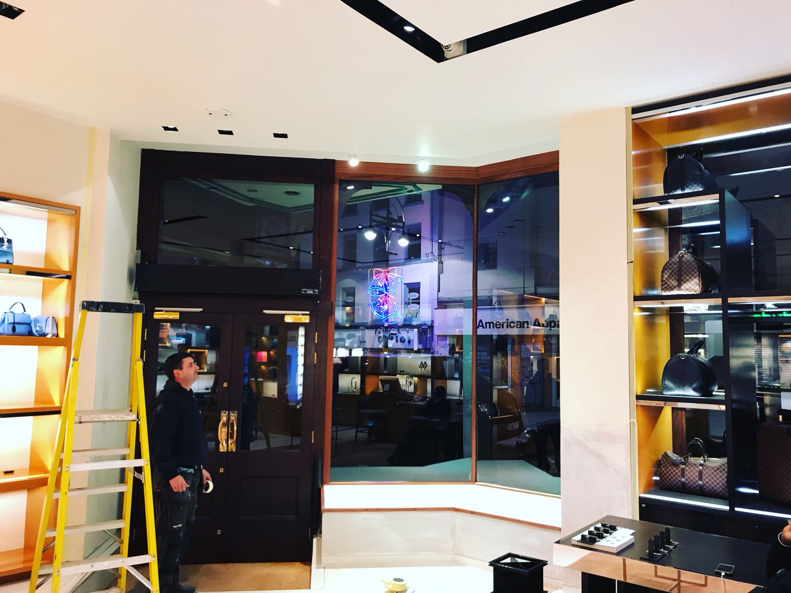 Polished plaster for the Louis Vuitton Store in Leeds - Chrysalis